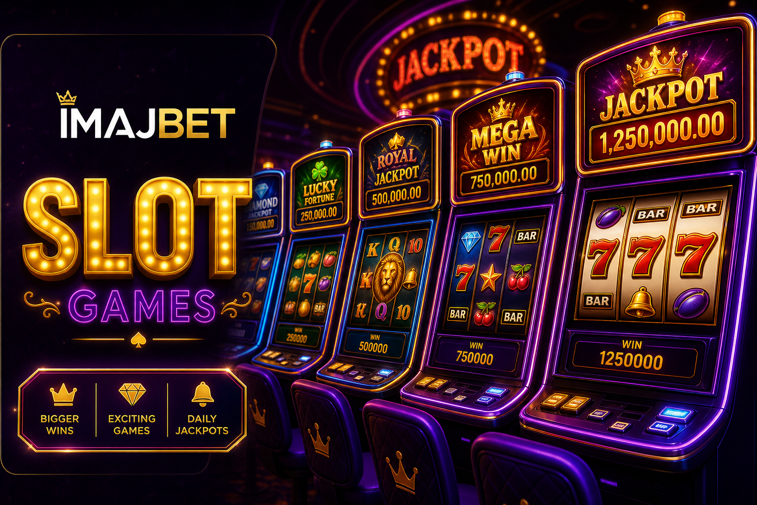 İmajbet slot oyunları ve jackpot makineleri